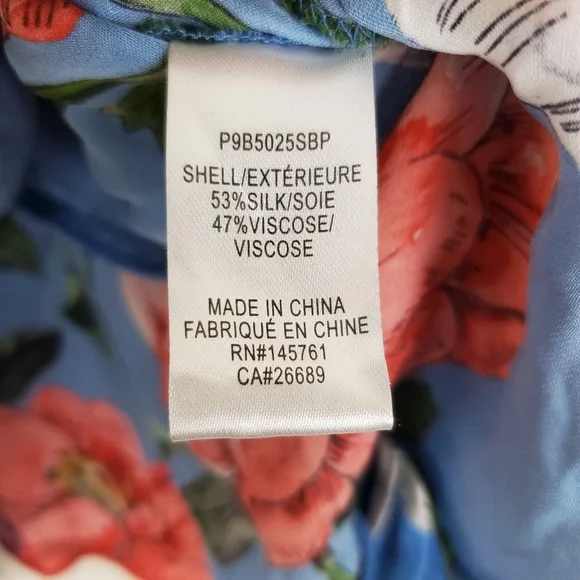 Parker Sheridan Maritime Wildflower Wrap Blouse - Picture 8 of 11